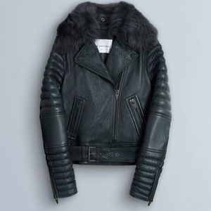 RAINIER LMTD $845 Leather Moto Jacket